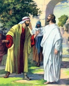 Jesus heals blind man