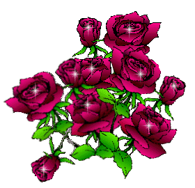 wine colored flowers sparkle