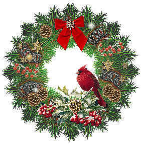 Cardinal wreath